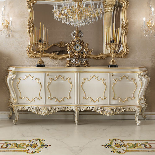 Buffet de style - 15118 - Modenese Luxury Interiors - en bois massif / pour hôtel / blanc