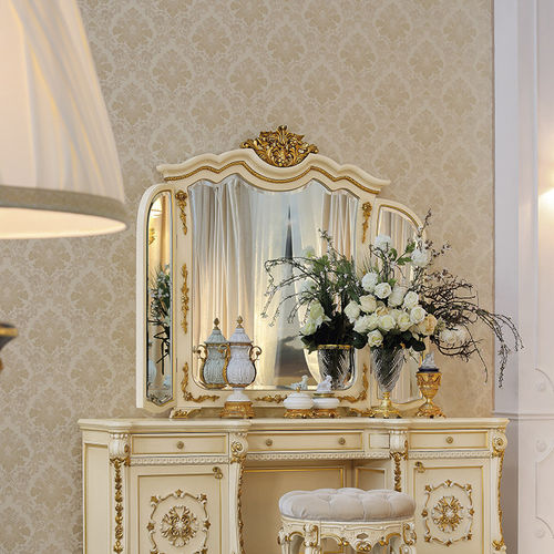 Miroir mural - 14687 - Modenese Luxury Interiors - pour hôtel / de style / en bois massif