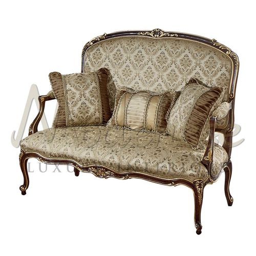Canapé de style - 15422 - Modenese Luxury Interiors - en tissu / avec dossier haut / beige