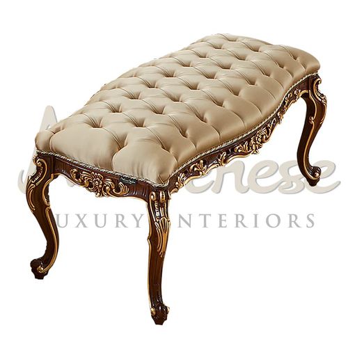 Bout de lit de style - 15513 - Modenese Luxury Interiors - en bois / en tissu / résidentiel