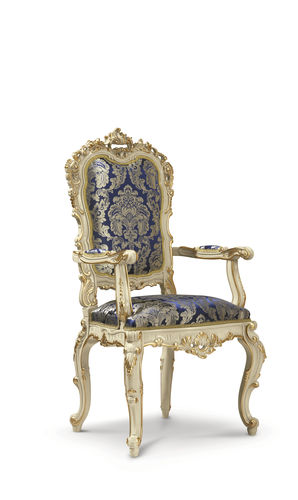 Chaise de salle à manger classique - 16505 - Modenese Luxury Interiors - d'intérieur / en tissu / avec piètement en bois