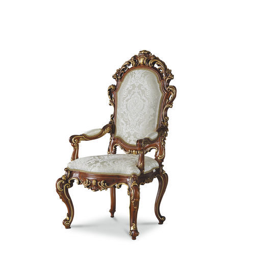 Chaise de salle à manger classique - 16552 - Modenese Luxury Interiors - d'intérieur / en bois / en tissu