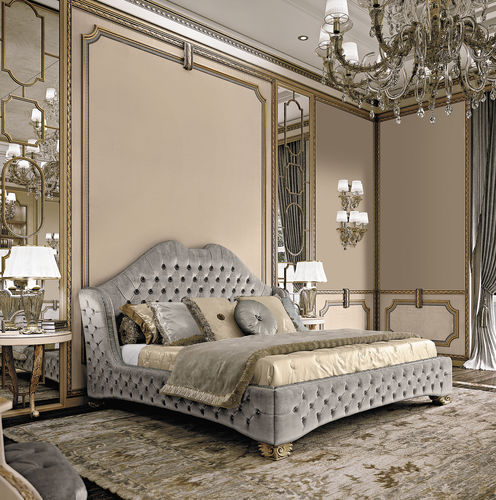 Lit double - 16205 - Modenese Luxury Interiors - contemporain / tapissé / en tissu