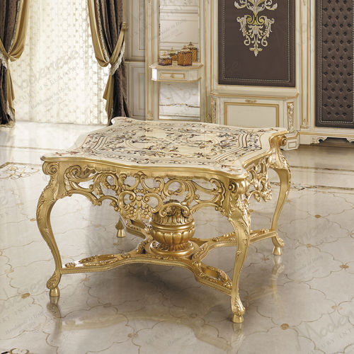 Table classique - 16101 - Modenese Luxury Interiors - en bois / avec piètement en bois / carrée