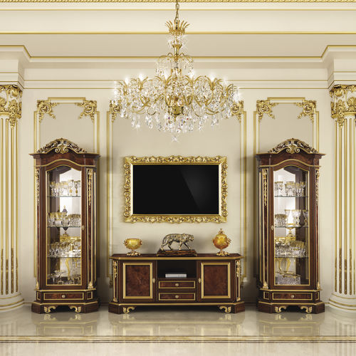 Meuble TV classique - 16639 - Modenese Luxury Interiors - avec tiroirs / avec rangement intégré / 2 portes