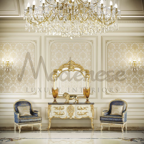 Buffet de style - 15148 - Modenese Luxury Interiors - en bois / en marbre / avec tiroirs