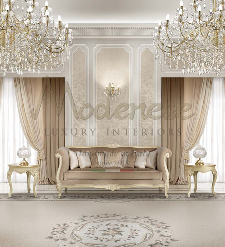 Canapé classique - 17424 - Modenese Luxury Interiors - en tissu / en bois / couleur personnalisable
