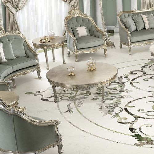 Guéridon classique - 17619 - Modenese Luxury Interiors - en bois / avec piètement en bois / rond