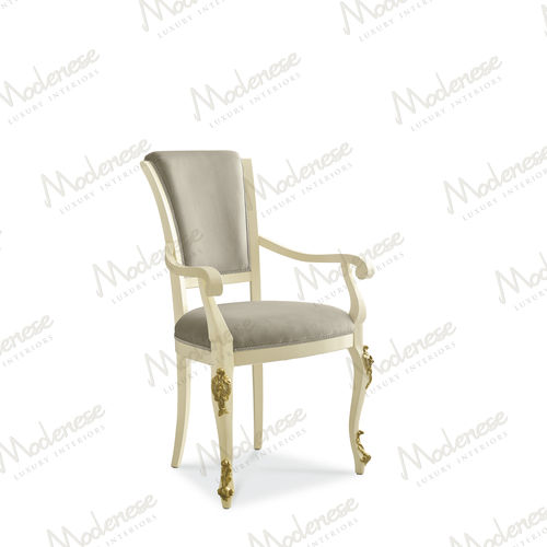 Chaise classique - 17502 - Modenese Luxury Interiors - d'intérieur / en bois / en tissu