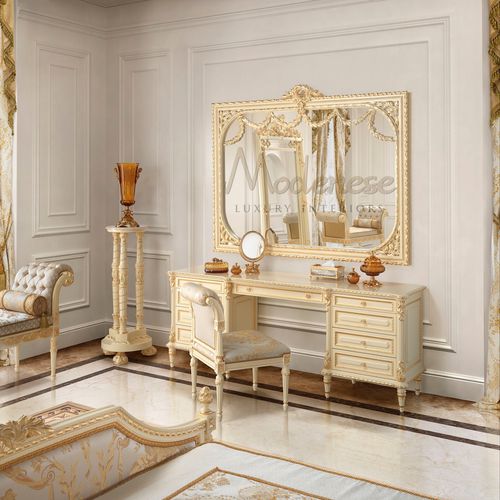 Coiffeuse classique - 17205 - Modenese Luxury Interiors - en bois / sur pied / pour chambre d'hôtel