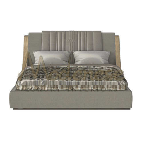 Lit double - 20217 - Modenese Luxury Interiors - contemporain / tapissé / avec tête de lit tapissée