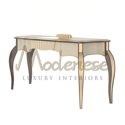 Coiffeuse contemporaine - 20134 - Modenese Luxury Interiors - en bois laqué brillant / en ébène / sur pied