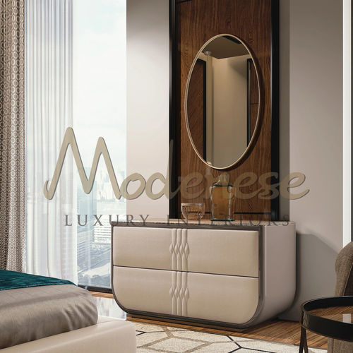 Commode contemporaine - 20132 - Modenese Luxury Interiors - en tissu / avec rangement / avec tiroir