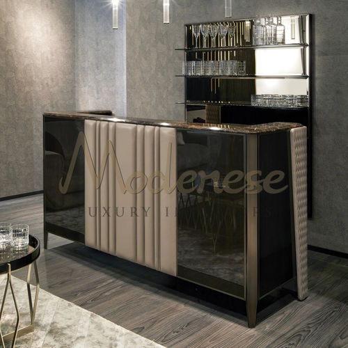 Comptoir de bar - 20182 - Modenese Luxury Interiors - en marbre / droit