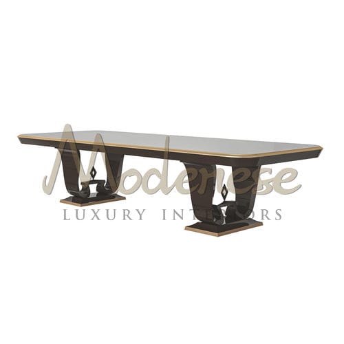 Table à manger contemporaine - 20111 - Modenese Luxury Interiors - en bois / en hêtre / en ébène de macassar