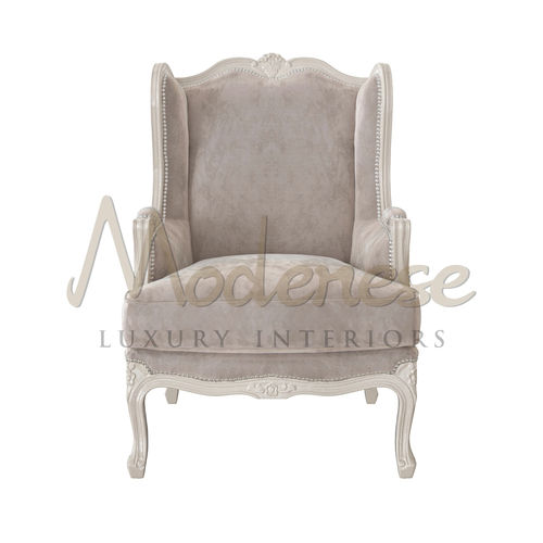 Fauteuil Néo-classique - 21405 - Modenese Luxury Interiors - en tissu / en bois / tapissé