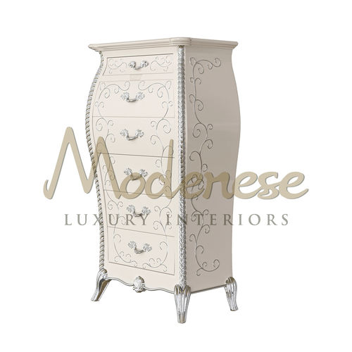 Commode baroque - 21215 - Modenese Luxury Interiors - en bois laqué / non spécifié / avec tiroir