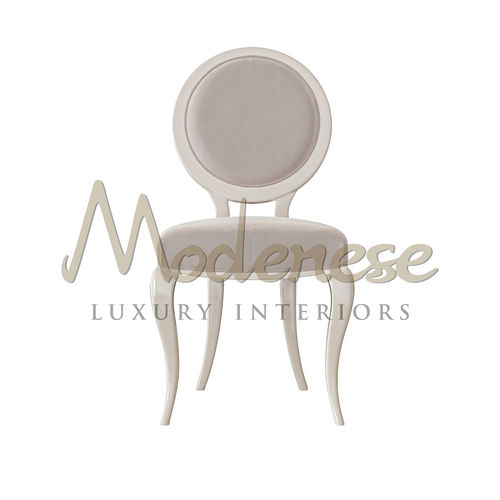 Chaise de salle à manger de style minimaliste - 21503 - Modenese Luxury Interiors - d'intérieur / en cuir / en tissu