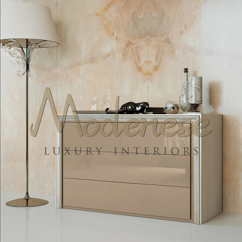 Commode contemporaine - 21206 - Modenese Luxury Interiors - en bois / avec tiroir / rectangulaire