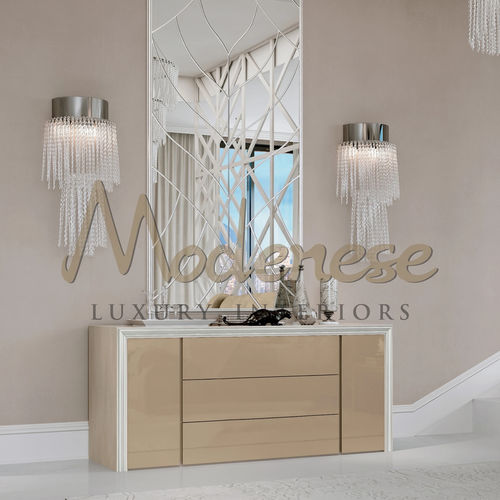 Commode design minimaliste - 21207 - Modenese Luxury Interiors - en métal / en bois / avec rangement