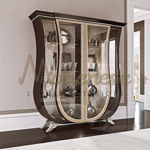 Vitrine armoire contemporaine - 21102 - Modenese Luxury Interiors - sur pied / en bois / en hêtre