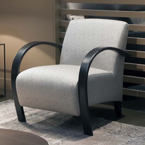 Fauteuil contemporain - SYLPHIDE - Duvivier - en tissu / en cuir / en peau de vache