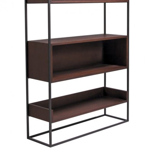 Bibliothèque contemporaine - KARUSA - Duvivier - en bois / en acier / noire