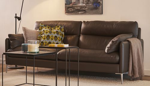 Canapé modulable - MONTE-CARLO - Duvivier - contemporain / en cuir / avec accoudoirs