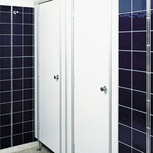 Cabine sanitaire stratifiée - Ah Produkter - en aluminium anodisé / pour WC / pour intérieur