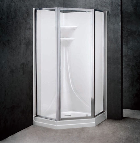 Cabine de douche en verre - CPV301 - CAML-TOMLIN - avec porte pivotante / d'angle