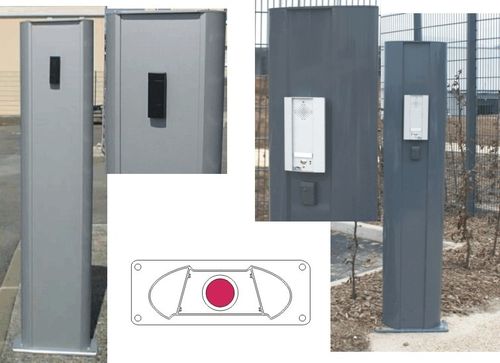 Potelet de contrôle d'accès - P 800  - TGO (TRAVAUX GENERAUX DE L'OUEST) - en fonte d'aluminium / haut