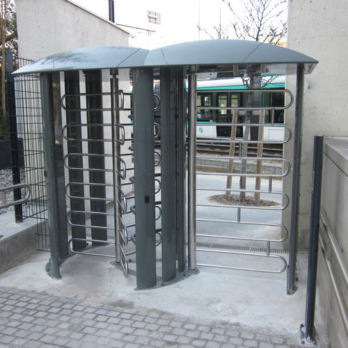 Tourniquet toute hauteur - ULMALU&reg; TS 120 PMR - TGO (TRAVAUX GENERAUX DE L'OUEST) - de sécurité / en métal / en aluminium