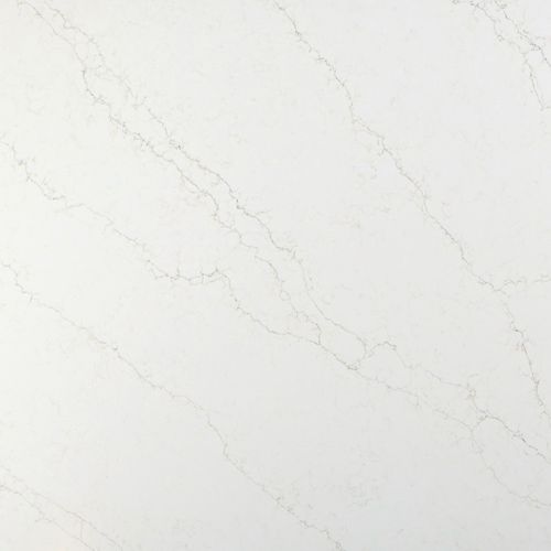 Plaque de pierre en quartz - 8051 Calacatta Bettogli - OKITE - pour agencement intérieur / pour salle de bain / pour cuisine