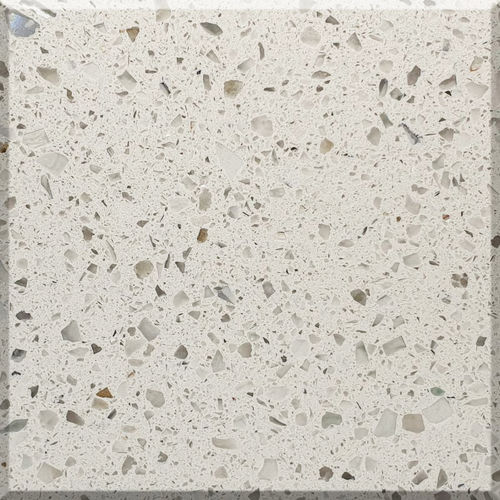 Plaque de pierre en quartz - 2005 Prisma Bianco - OKITE - pour cuisine / blanche