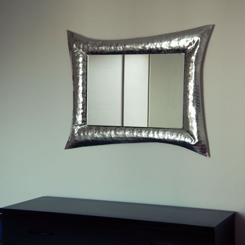 Miroir mural - CURVE OPPOSTE  - marco mazzei - contemporain / rectangulaire / en aluminium