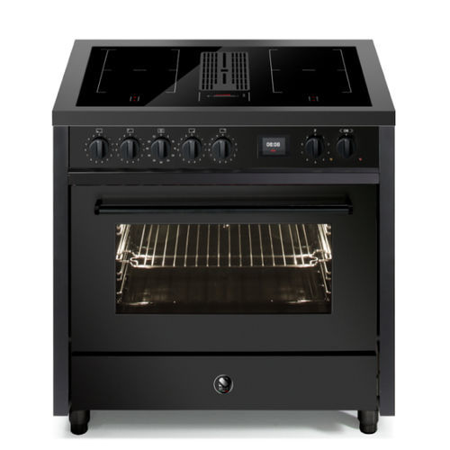Cuisinière à induction - ENFASI MISTRAL - STEEL - 4 foyers / 1 four / noire