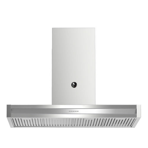 Hotte murale - GENESI 120 - STEEL - avec conduit / avec éclairage intégré / noire