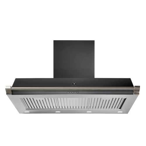 Hotte murale - OXFORD 100 - STEEL - professionnelle / avec conduit / avec éclairage intégré