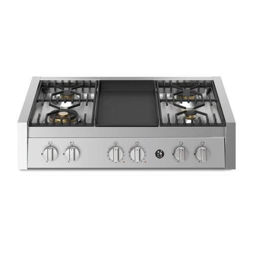 Table de cuisson à gaz - GENESI 90 - STEEL - à induction / 6 foyers / encastrable