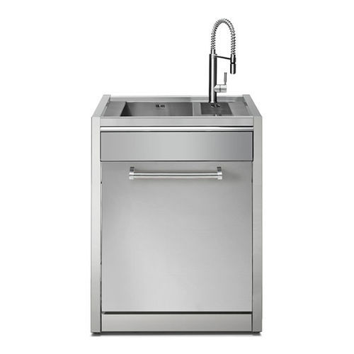 Meuble évier en acier inox - GENESI 70 - STEEL - résidentiel