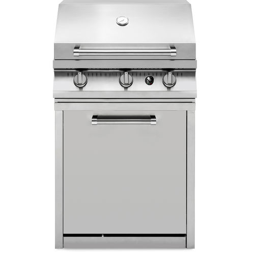 Barbecue à gaz - SWING UNIT 70 - STEEL - fixe / en inox / avec rangement
