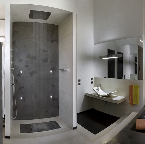 Receveur de douche rectangulaire - DOGHE - SALVINI STILE - à poser / en marbre / en pierre naturelle