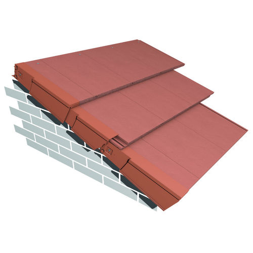 Tuile de rive - UNIVERSAL DRY VERGE - Marley - grand moule / résine thermoplastique / aspect terracotta