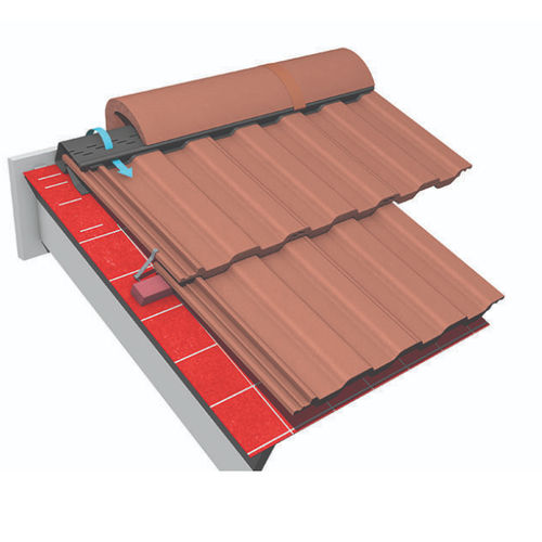 Système de toiture courbe - VENTILATED DRY RIDGE - Marley - de profilé métallique / professionnel