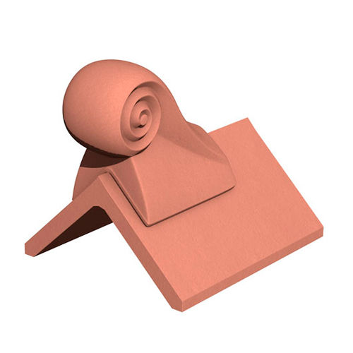 Épi de faîtage en terracotta - SCROLL - Marley