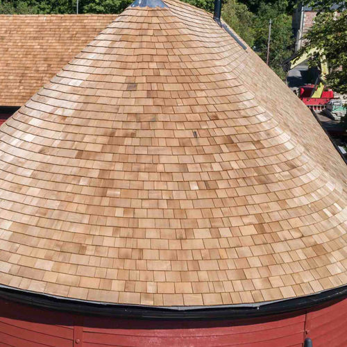 Bardeau en bois - WESTERN RED CEDAR - Marley - haute résistance / pour toiture / pour bardage