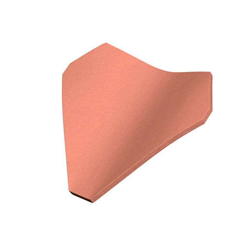 Tuile de noue - Marley - en terre cuite / rouge / marron