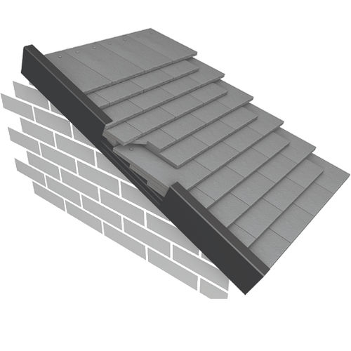 Tuile plate - CONTINUOUS DRY VERGE - Marley - de rive / en béton / aspect ardoise