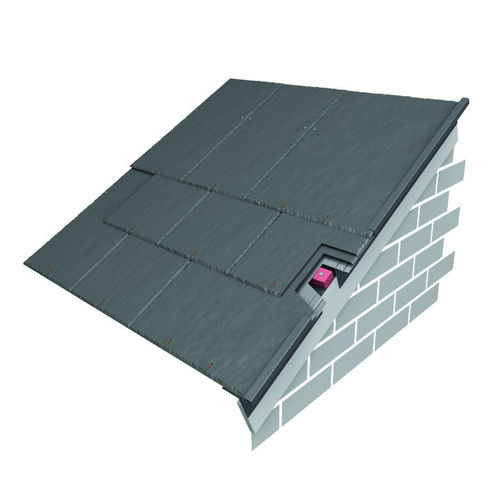 Tuile plate - CONTINUOUS DRY VERGE - Marley - de rive / en fibres-ciment / grise