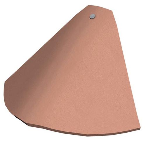 Tuile faîtière - GRANNY BONNET - Marley - en terre cuite / rouge / marron